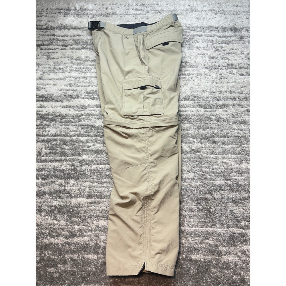 Eastern Mountain Sports Cargo Pants Mens 33x30 Tan Convertible Hiking Outdoor